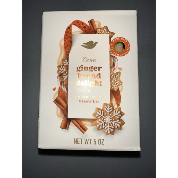 Dove Other - Dove Holiday Treats‎ Beauty Bar Soap, Gingerbread Delight, Limited Edition, 5oz